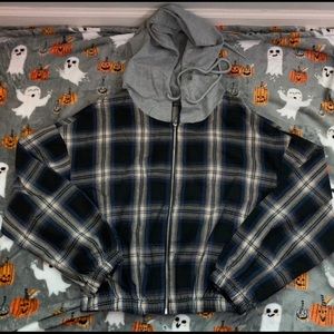 Plaid Hoodie Jacket